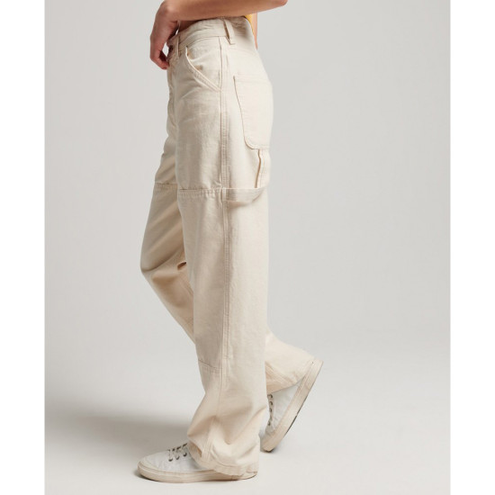 Superdry Γυναικείο παντελόνι Organic Cotton Vintage Wide Carpenter Pants